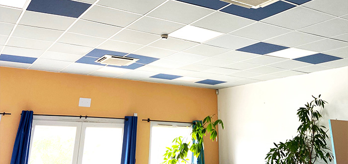 rénovation faux plafond dans un ephad